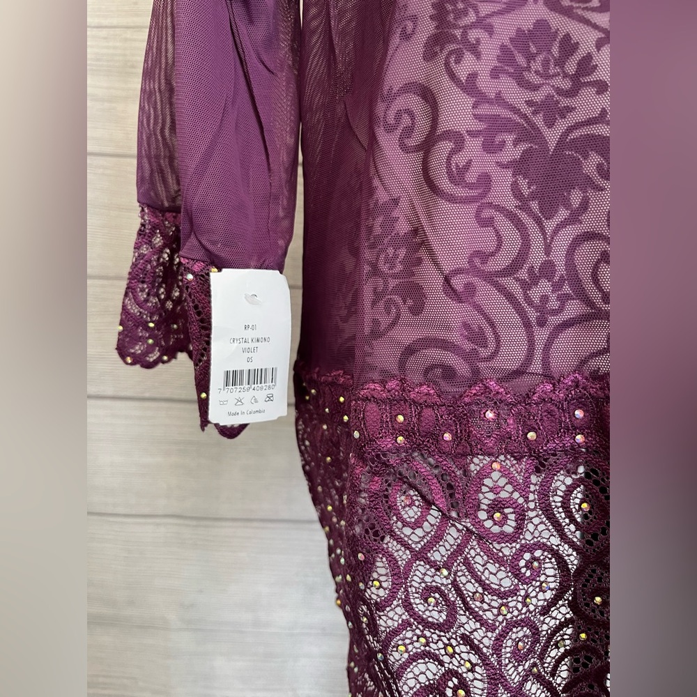 Candyland | NWT Violet Crystal Kimono - Picture 6 of 7